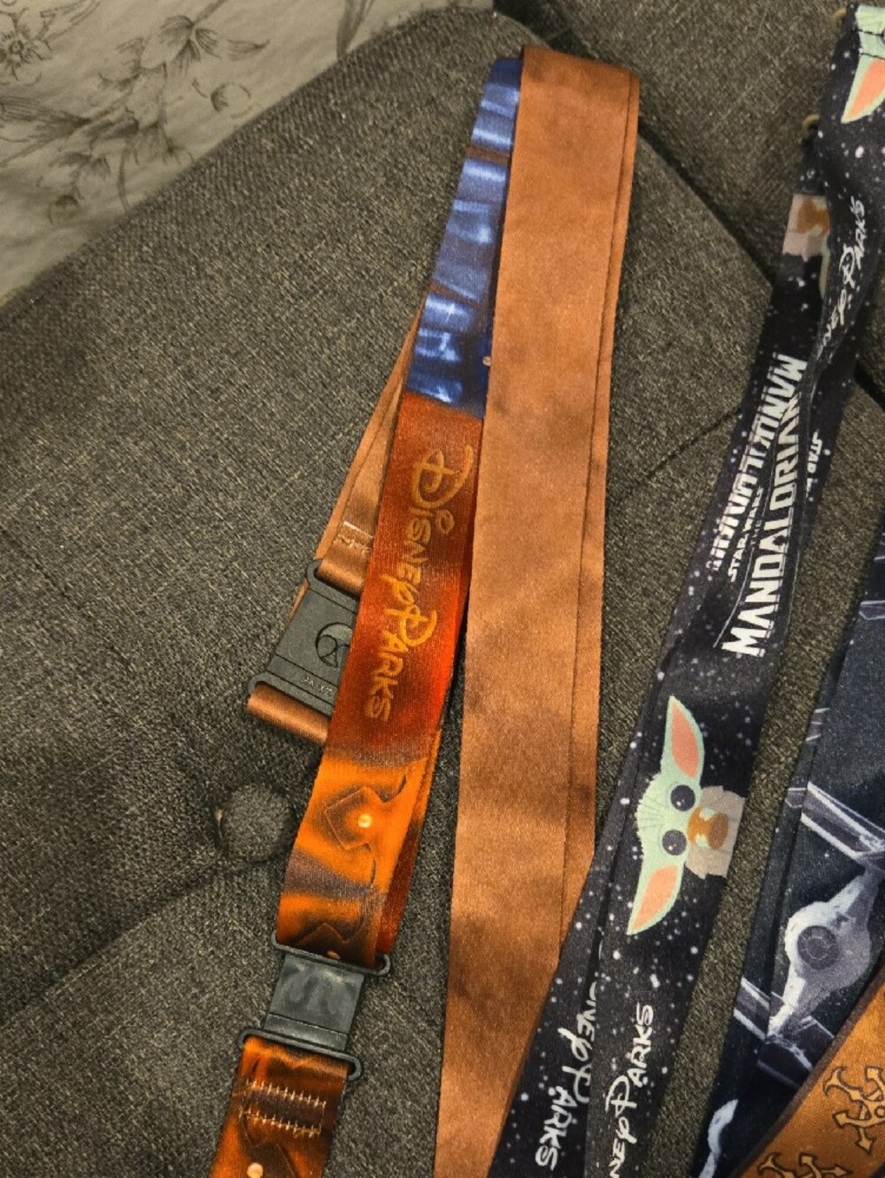 Disney Parks Lanyards with Clips StarWars Mandalorian #5 - Picture 3 of 6